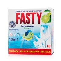 Fasty таблетки д/пос. машин Лимон 10в1 60 шт (5)